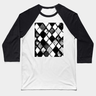 Black and White Diamonds Baseball T-Shirt